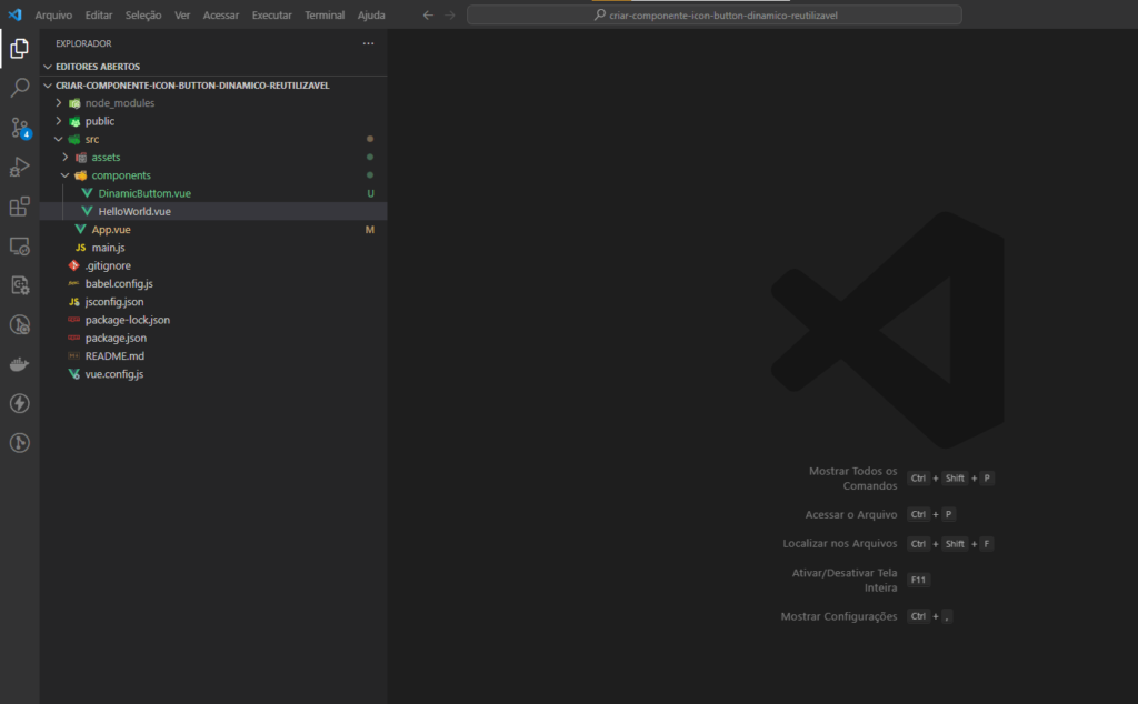 Criar Componente Icon Button Dinâmico Reutilizável para VUE3 no VSCode Criar Componente Icon Button Dinâmico Reutilizável para VUE3 no VSCode